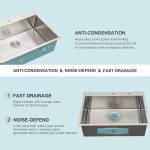 33 Drop Kitchen Sink - Donsdey 33 Inch Kitchen Sink Drop In Topmount 16 Gauge Stainless Steel Single Deep Bowl Above Counter Kitchen Sink Basin with Drain Accessories  from Lordear