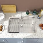 33 Drop Kitchen Sink - Donsdey 33 Inch Kitchen Sink Drop In Topmount 16 Gauge Stainless Steel Single Deep Bowl Above Counter Kitchen Sink Basin with Drain Accessories  from Lordear